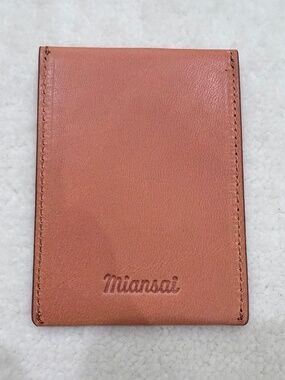 Miansai Envelope Wallet / Card Holder in Vintage Cognac